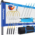 32FT Badminton Volleyball Combo Net Set System for Backyard Lawn Beach