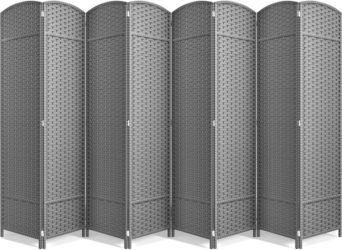 Sorbus Foldable Room Divider, Mesh Privacy Screen (8 Panel, Chocolate)