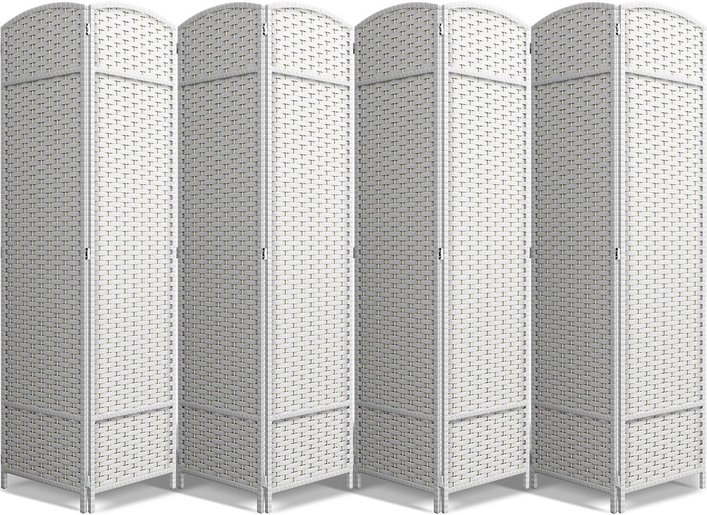 Sorbus Foldable Room Divider, Mesh Privacy Screen (8 Panel, Chocolate)
