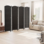 HALLYBEE Room Divider Panel,8 Panel Partition Room Dividers, Dark Mocha