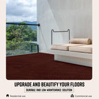 Playsafer Herringbone Rubber Interlocking Tiles | 16 X 16 | Easy Install for Indoor and Outdoor Use (Red, 20 Tiles)