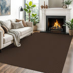 EARTHALL Woven Area Rugs 6x9 Ft Washable Living Room Rugs Non Slip Rubber Backed Dining Room Rug Braided Bedroom Rugs Indoor Floor Carpet for Living Room, Bedroom, Dining Room, Beige/Ivory
