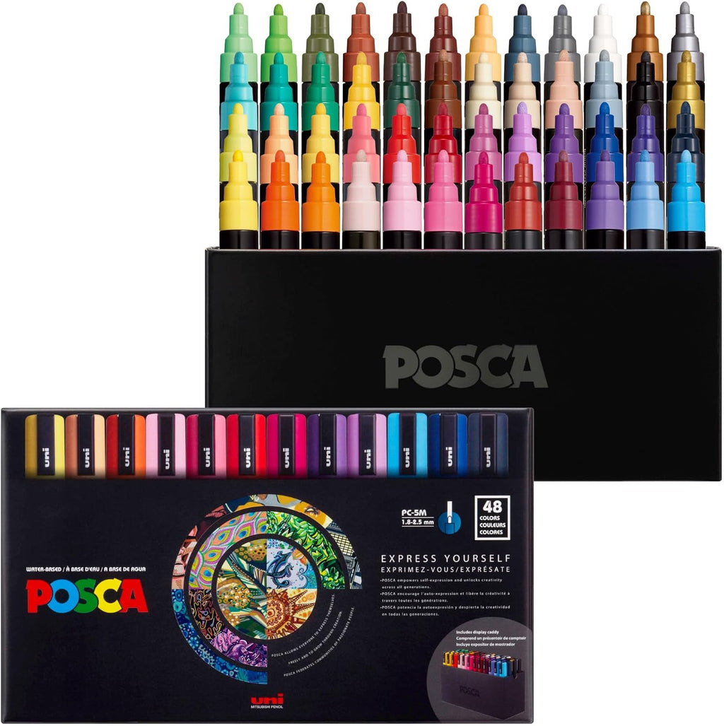posca® PC-5M Water-Based Acrylic Paint Markers, Medium Tip, 48 Count
