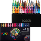 posca® PC-5M Water-Based Acrylic Paint Markers, Medium Tip, 48 Count