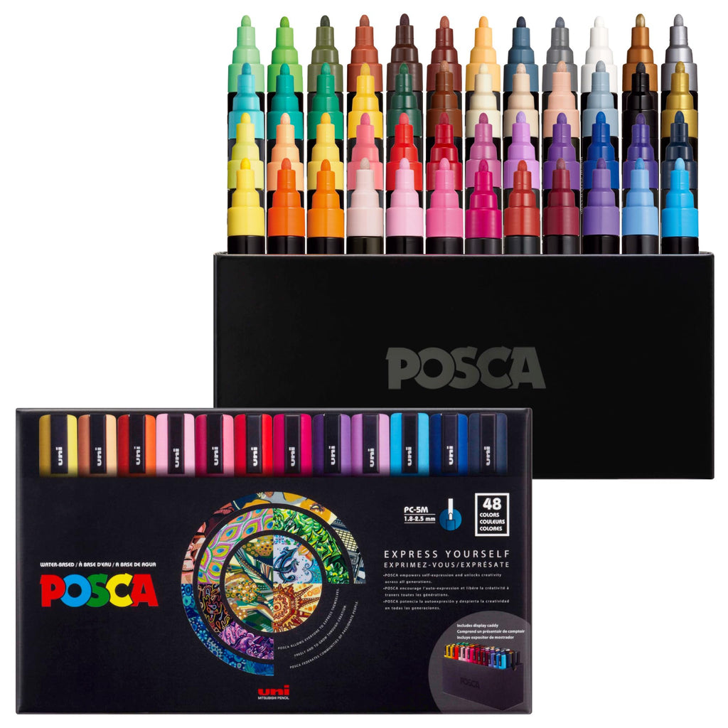 posca® PC-5M Water-Based Acrylic Paint Markers, Medium Tip, 48 Count