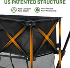 TIMBER RIDGE 400L Folding Double Decker Wagon with Brakes, 54" Extra Long