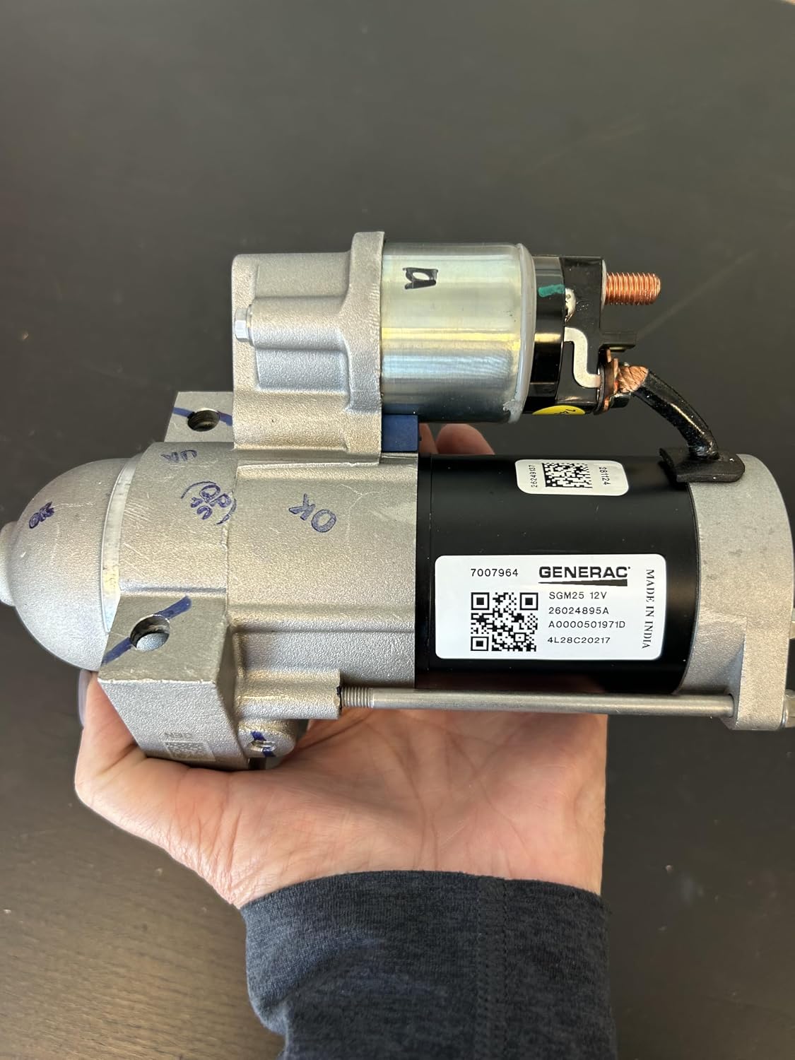 Schwalm OEM Replacement Starter Motor, 1KW, Gear Reduced, for Generac A0000501971 replaces 0E9323