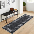 GarveeHome 5x7 Washable Area Rug Checkered Rug for Bedroom Living Room