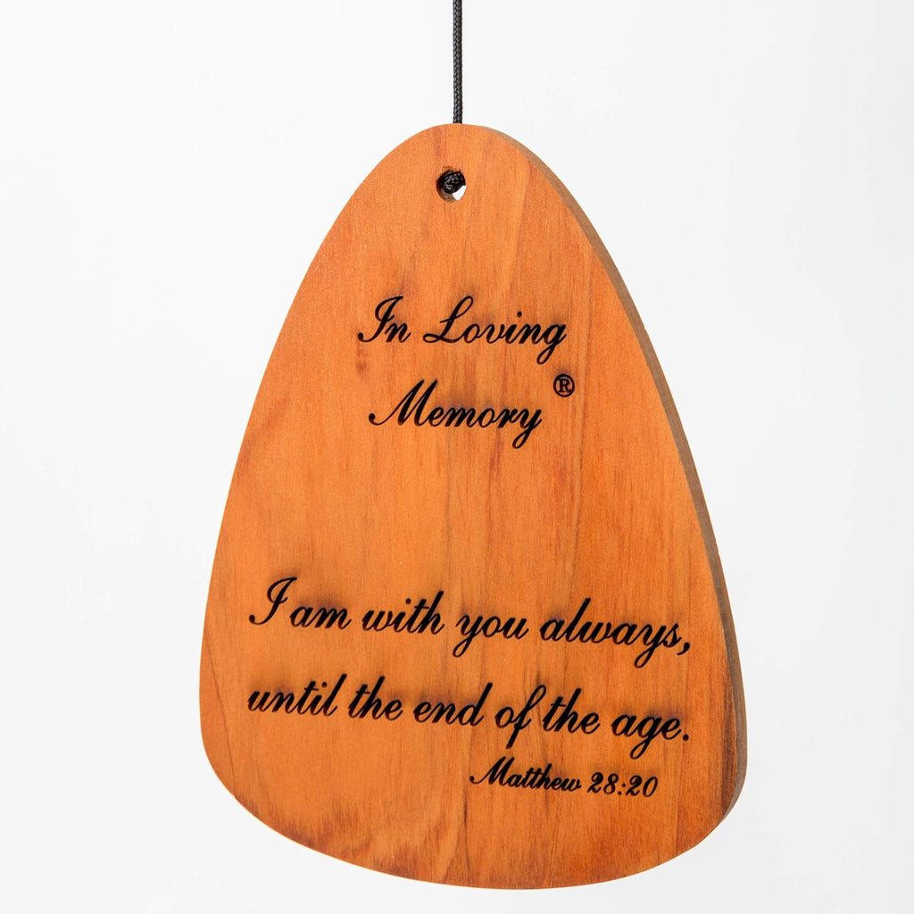 In Loving Memory 35-inch Windchime, Silver w/I am with You Always…