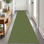 EARTHALL Woven Area Rugs 6x9 Ft Washable Living Room Rugs Non Slip Rubber Backed Dining Room Rug Braided Bedroom Rugs Indoor Floor Carpet for Living Room, Bedroom, Dining Room, Beige/Ivory