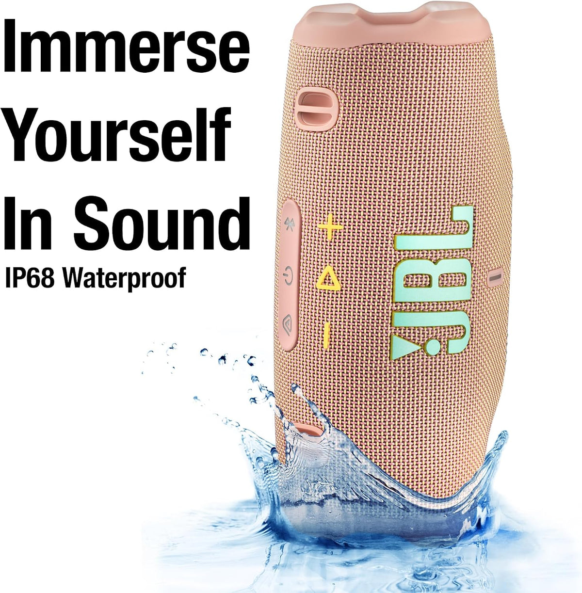 JBL Charge 6 Portable Bluetooth Speaker (Pink) | IP68 Waterproof, DustProof, and DropProof, Outdoor Wireless Audio |28Hrs Playtime + Travel Case Bundle
