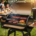 Jocoevol Wood Pellet Smoker 850sq. in Cook Area Grill Electric BBQ Grills