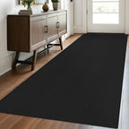 EARTHALL Woven Area Rugs 6x9 Ft Washable Living Room Rugs Non Slip Rubber Backed Dining Room Rug Braided Bedroom Rugs Indoor Floor Carpet for Living Room, Bedroom, Dining Room, Beige/Ivory