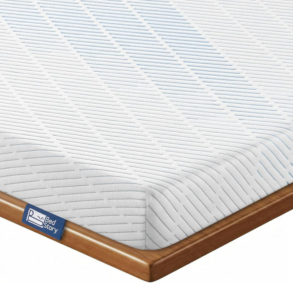 BedStory 3 Inch King Size Firm Mattress Topper, No Odor