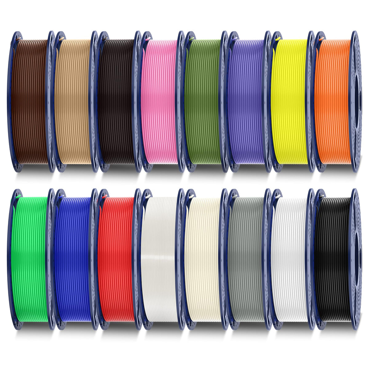 SUNLU PLA Plus Filament 1.75mm, 10KG Bundle, Black & White