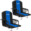 VIVOHOME Stadium Seats with Back Support, Bleacher Chairs for Sport Event