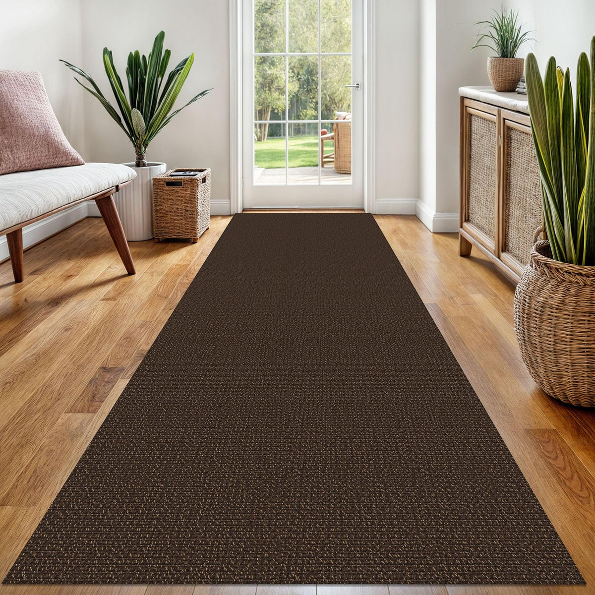 EARTHALL Washable Area Rug, Non Slip Living Room Rug, 5x7 Ft, Sand/Beige