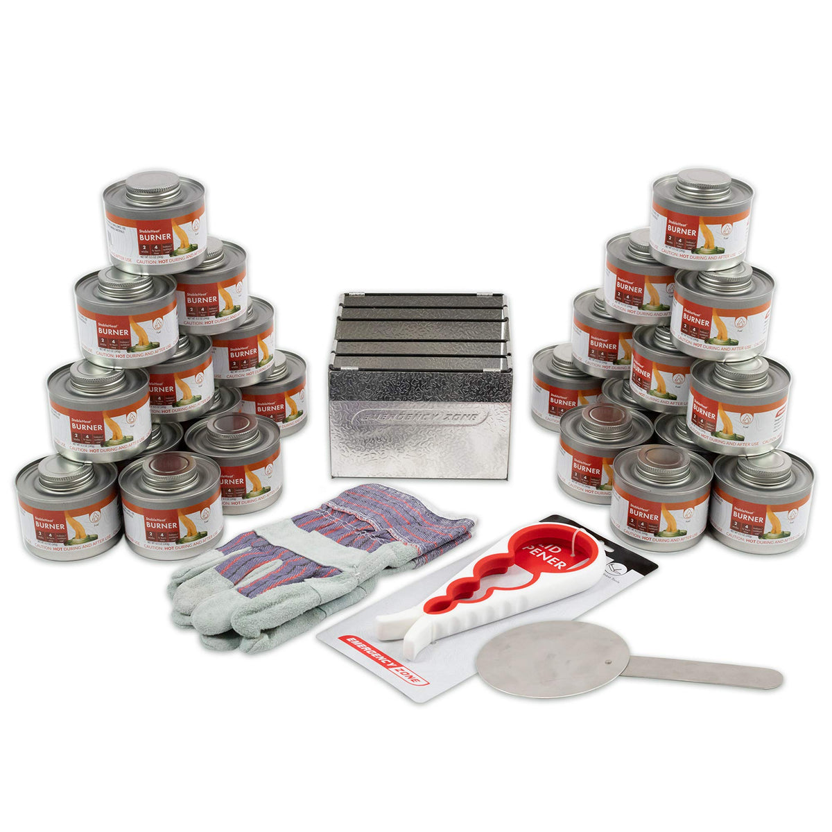New & Improved! Emergency Cooking Fuel Premium Storage Set, 20+ Year Shelf Life | Available in 4 Cans, 12 Cans, or 24 Can Packs