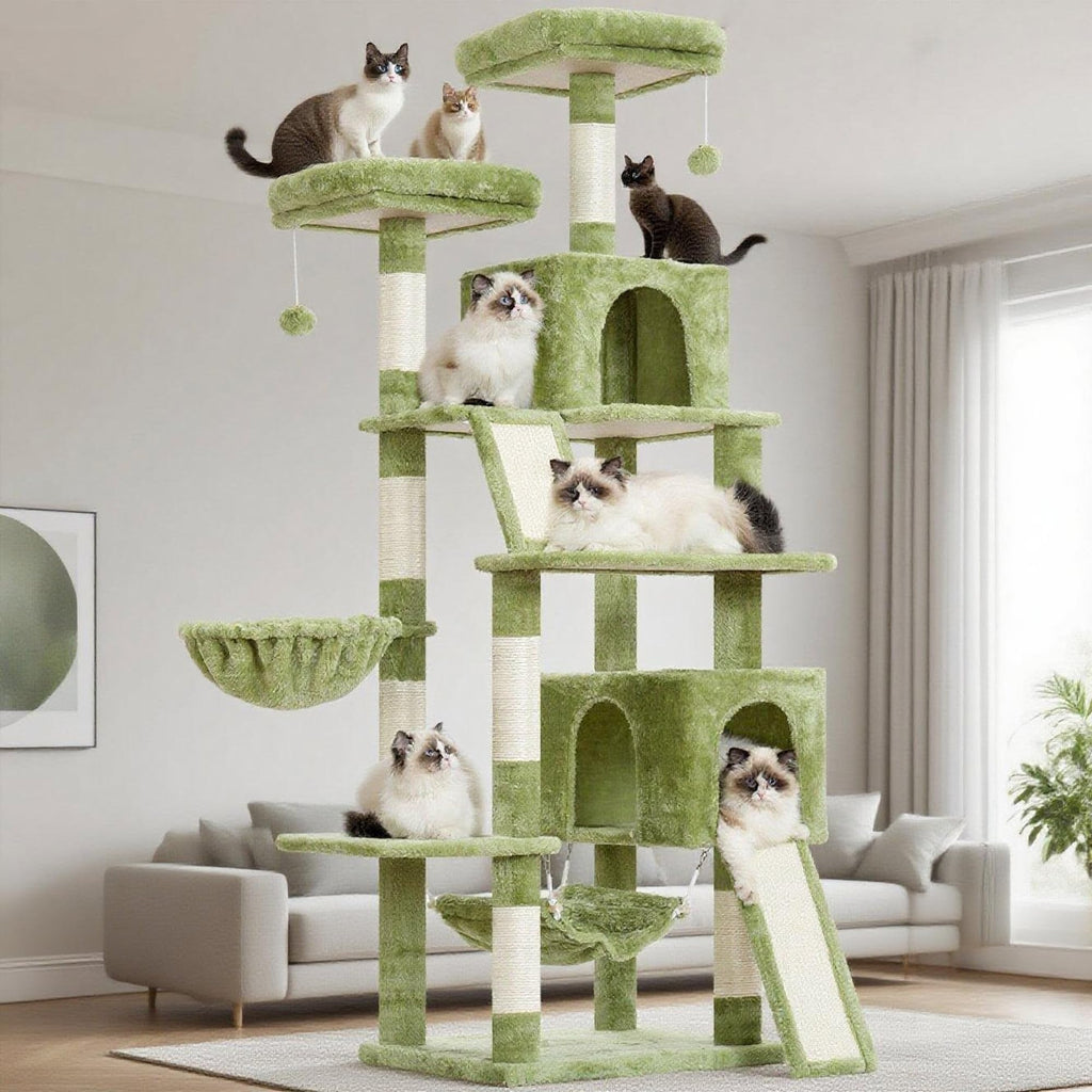 Gitelsnour Cat Tree, 71'' Tower for Large Cat with Scratching Post, GCT032G