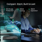 Omada ES206XPP-M2, 5 Port 2.5G Easy Managed PoE Switch