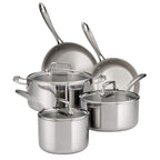 Tramontina Boston Tri-Ply Clad Stainless Steel 8-Pc Pots and Pans Set