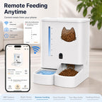 Waithem Automatic Cat&Dog Feeder and Waterer with Camera