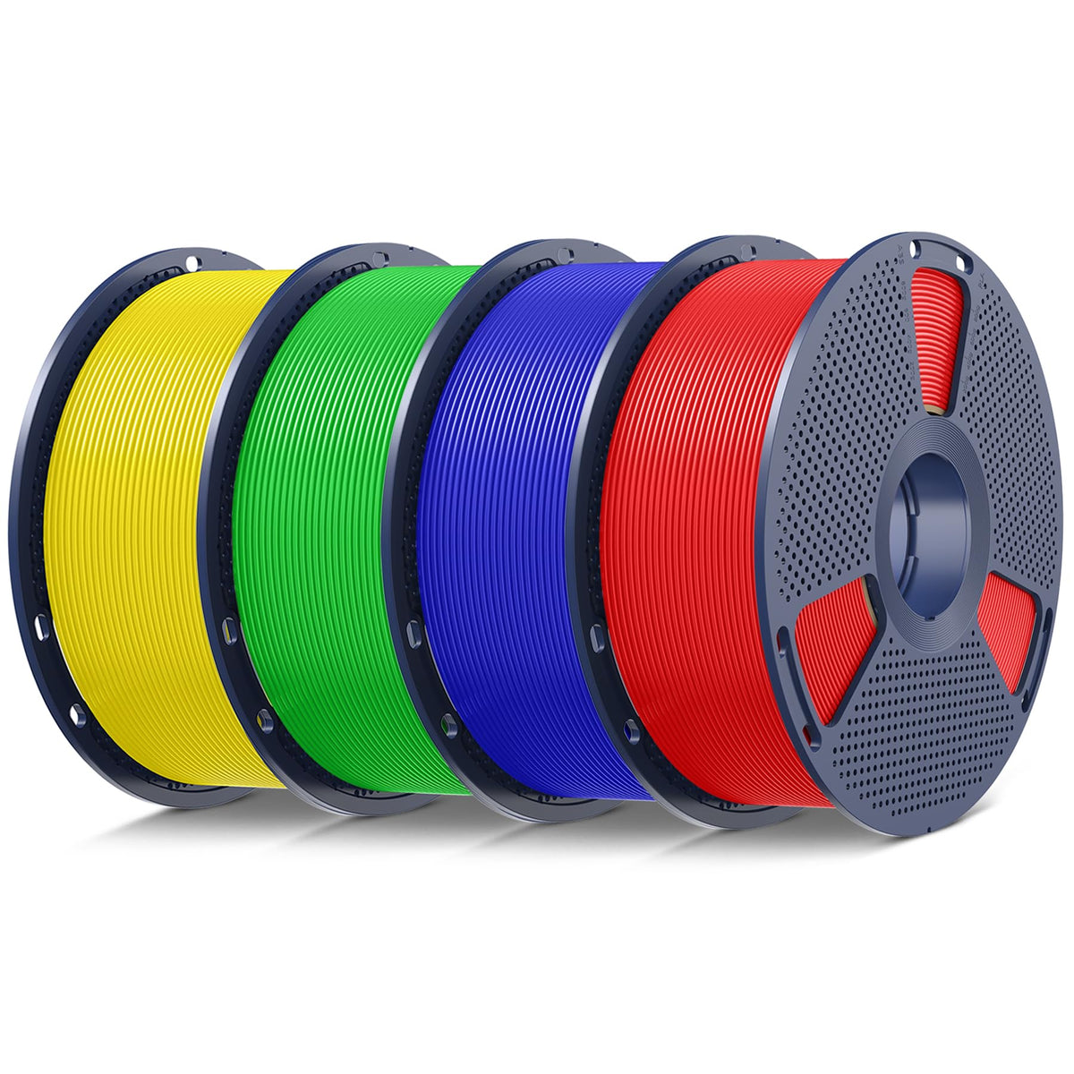 SUNLU PLA 3D Printer Filament, Black & White, 10-Pack, 10KG Total