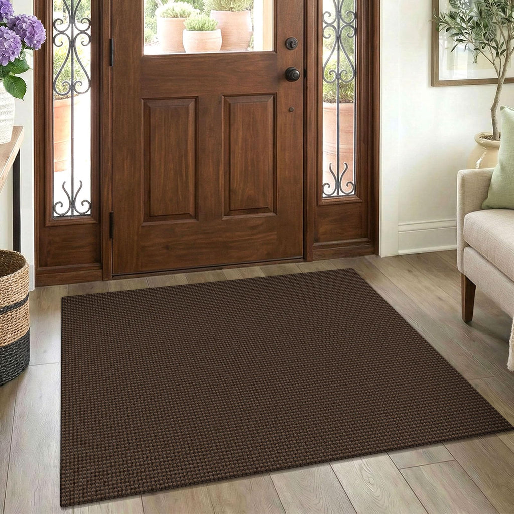 EARTHALL Woven Area Rugs 6x9 Ft Washable Living Room Rugs Non Slip Rubber Backed Dining Room Rug Braided Bedroom Rugs Indoor Floor Carpet for Living Room, Bedroom, Dining Room, Beige/Ivory