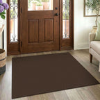 EARTHALL Woven Area Rugs 6x9 Ft Washable Living Room Rugs Non Slip Rubber Backed Dining Room Rug Braided Bedroom Rugs Indoor Floor Carpet for Living Room, Bedroom, Dining Room, Beige/Ivory