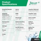 Zoeller M53 Mighty-mate Submersible Sump Pump, 1/3 Hp