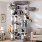 Heybly Cat Tree, 68 inch Multi-Level Cat Tower for Indoor Cats HCT025G