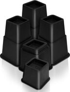 Utopia Bedding Adjustable Bed Risers 3 & 5 Inch, Black, 36-Pack
