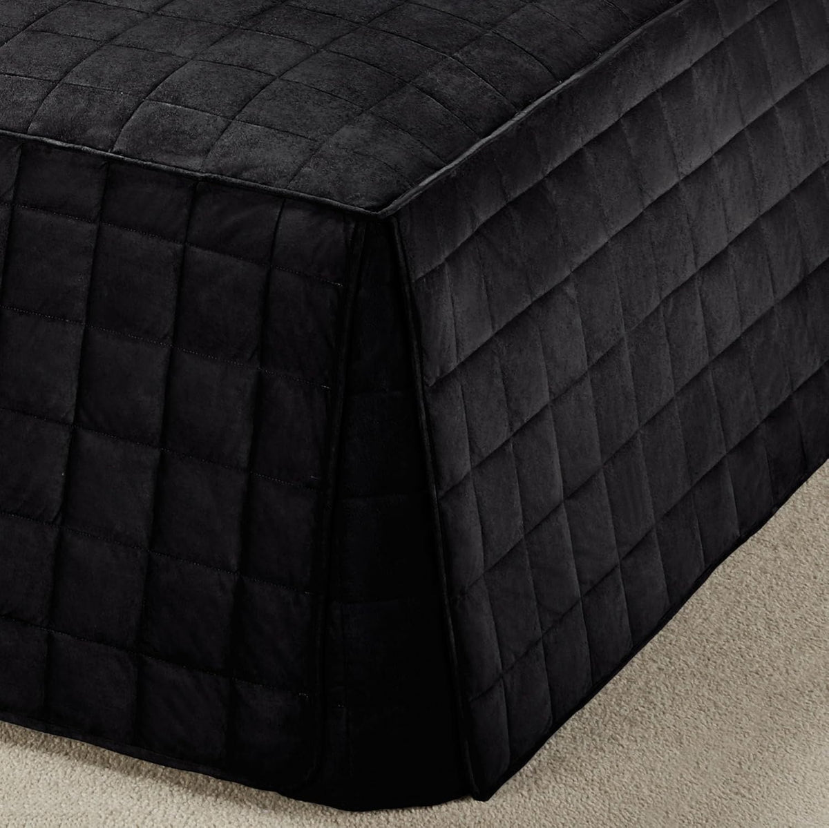 Touch of Class Camden Luxury Bedding, Onyx Black, Twin, 2 Pc Set