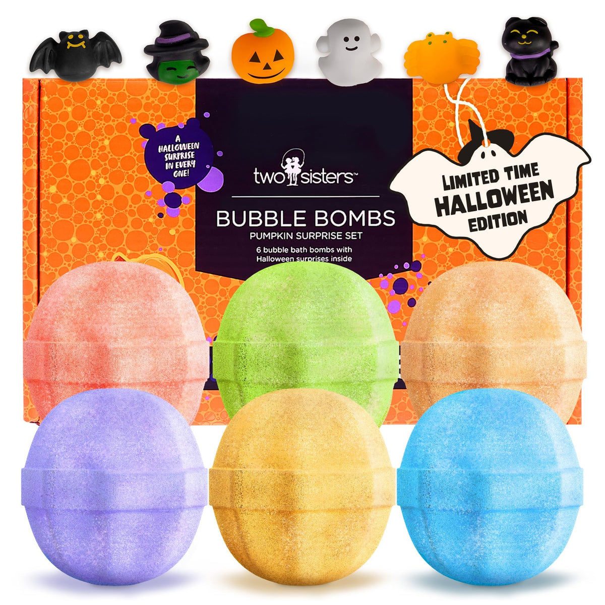 Superhero Bath Bombs for Kids with Surprise Hero Toys Inside, 6 Pack