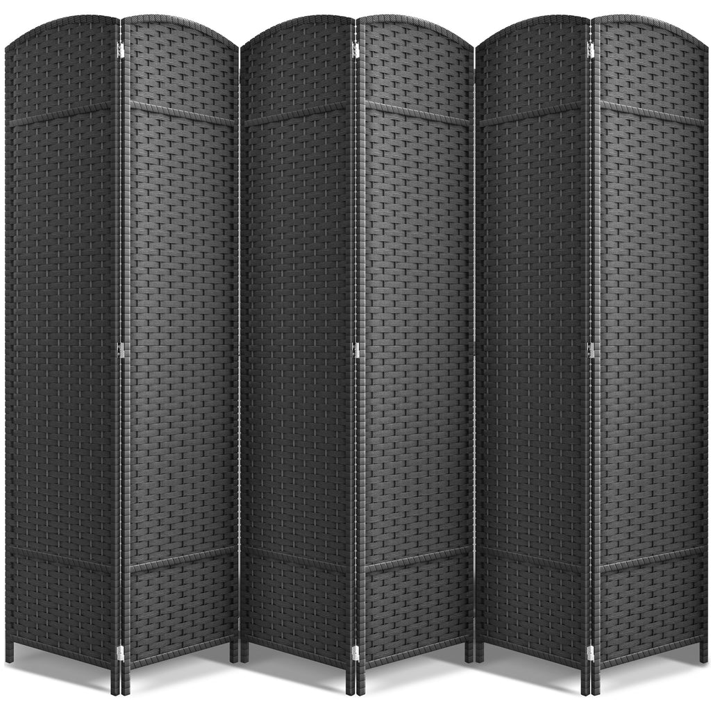Sorbus Foldable Room Divider, Mesh Privacy Screen (8 Panel, Chocolate)