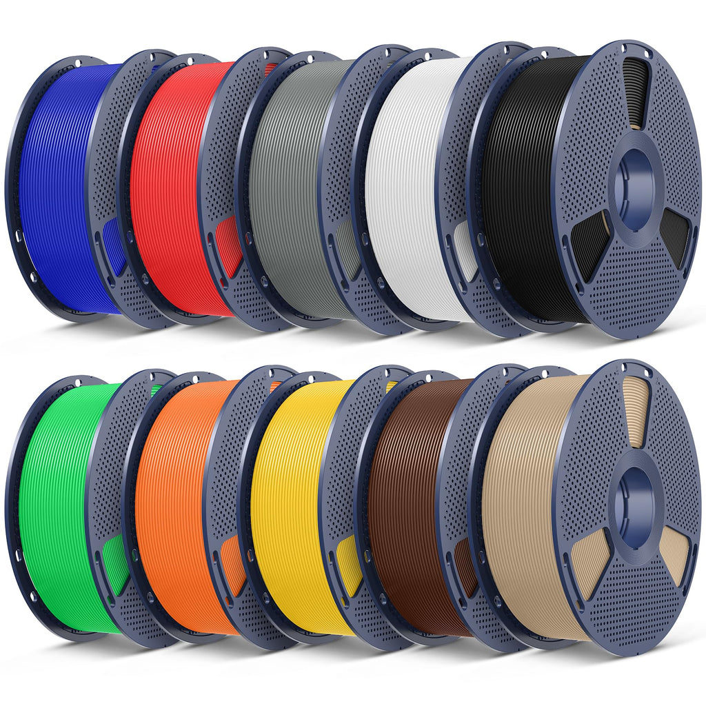 SUNLU PLA Plus Filament 1.75mm, 10KG Bundle, Black & White