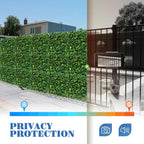 ECOOPTS 20"x20" Faux Ivy Privacy Fence Screen Artificial Boxwood Panels Topiary Hedge Plants for Indoor Outdoor Decoration, #3 Mixed Leaves, 29 Packs