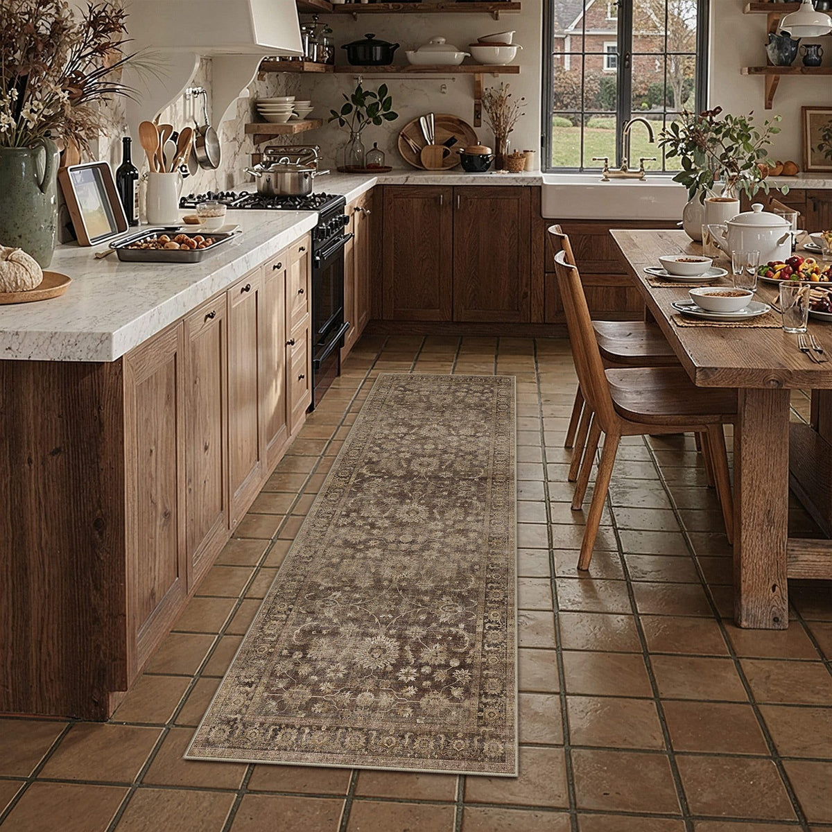 HUGEAR 8x10 Beige Neutral Area Rugs Washable Rug Carpet