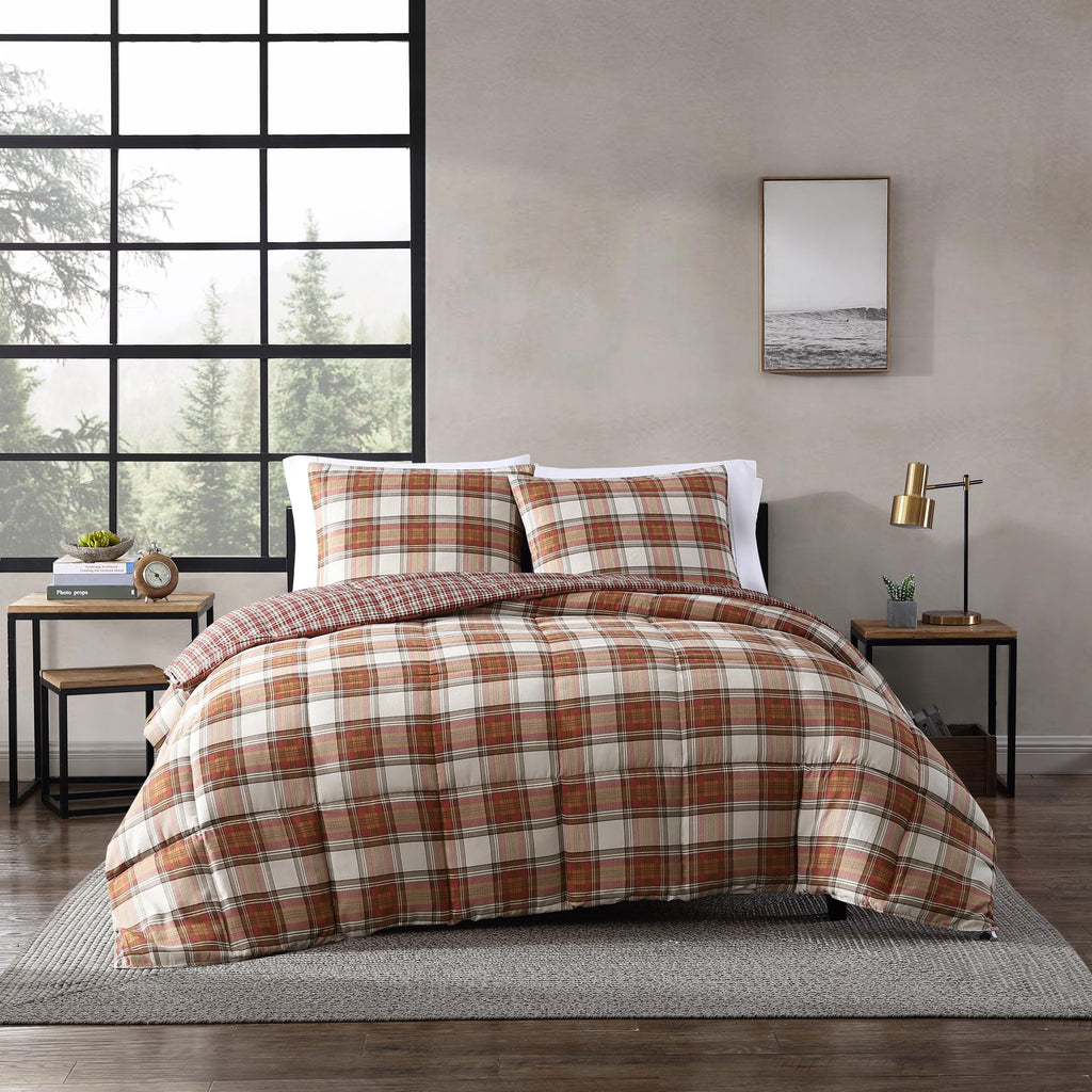 Eddie Bauer - Queen Duvet Cover Set with Shams