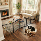 FXW Dog Gate, Extra Wide Adjustable for Openings Up to 111", 32" H
