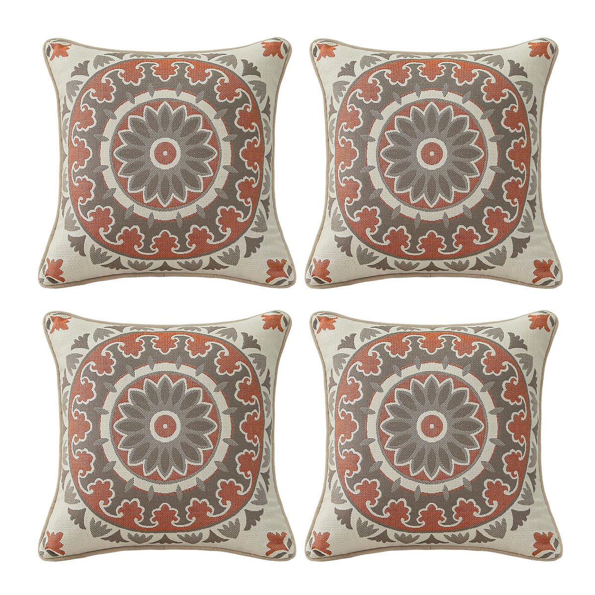 Outdoor Sunbrella Decorative Pillows Pack of 4, 20" x 12" Outdoor Pillow Set for Couch Bed Throw Patio Sofa, Airies Marble