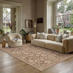 HUGEAR 8x10 Beige Neutral Area Rugs Washable Rug Carpet