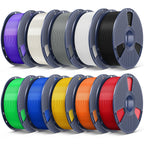 SUNLU PLA Plus Filament 1.75mm, 10KG Bundle, Black & White