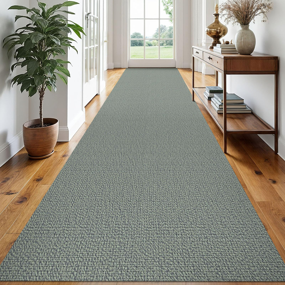 EARTHALL Washable Area Rug, Non Slip Living Room Rug, 5x7 Ft, Sand/Beige