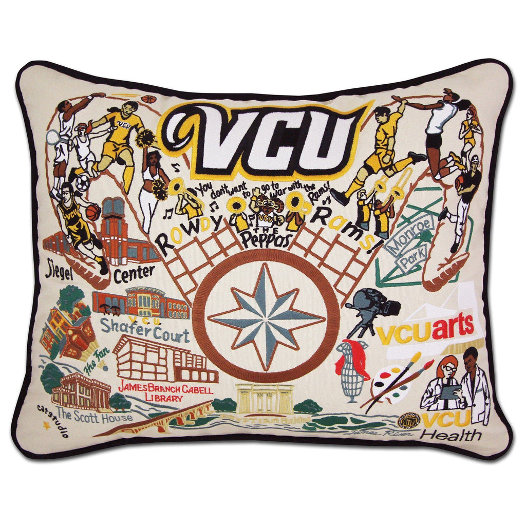 Catstudio Texas A&M Aggies Hand Embroidered Throw Pillow