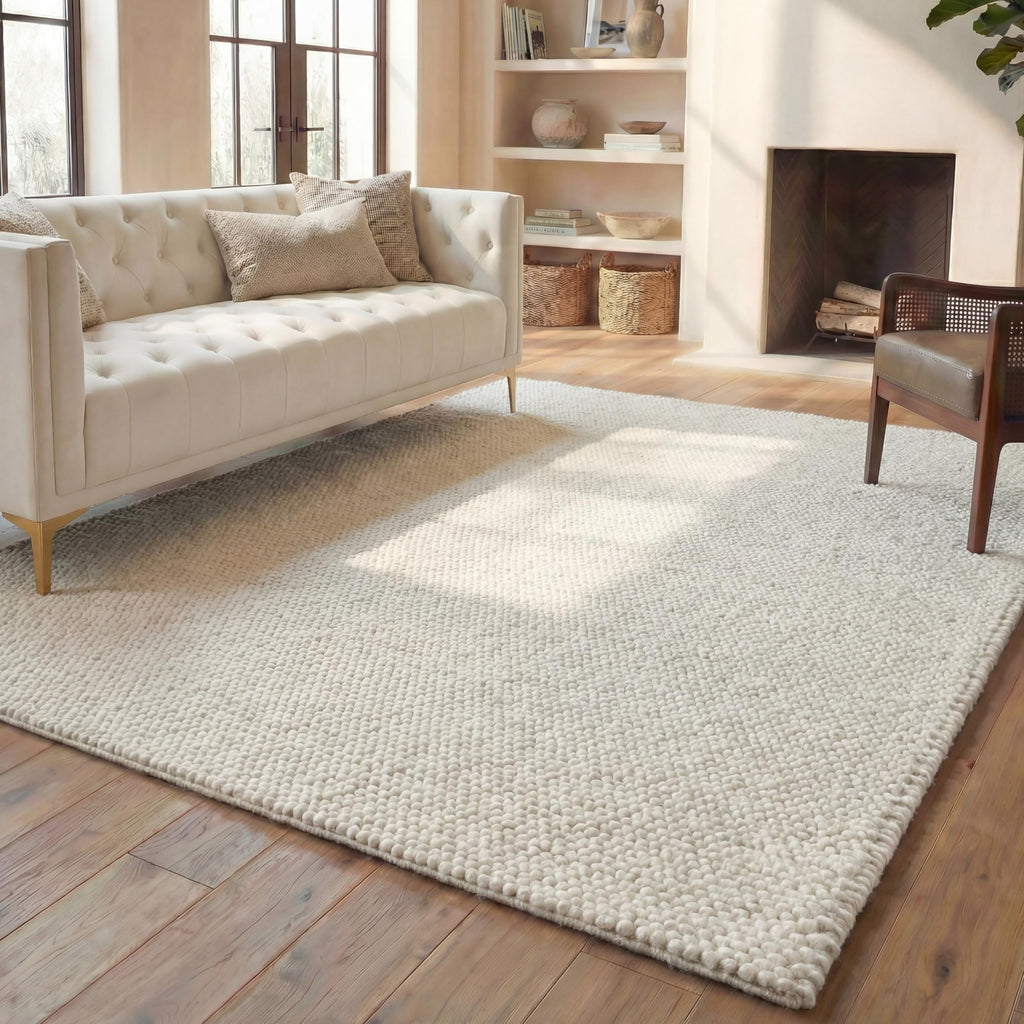 SAFAVIEH Natura Runner Rug 2x6 Wool Knotted, Beige NAT620B