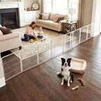 FXW Dog Gate, Extra Wide Adjustable for Openings Up to 165", 32" H