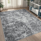 8x10 Area Rugs for Living Room Washable Bedroom Dining Room Blue Grey