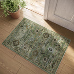 Washable Area Rugs for Living Room: 9x12 Bedroom Rug Boho Vintage Area Rug Stain Resistant Non Slip Low Pile Lightweight Soft Carpets for Dining Room Kitchen Nursery Kids Room Playroom Home Office