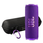 JBL FLIP 7 (Black) Waterproof Portable Speaker Bundle with X-Halo Hardcase (Black)